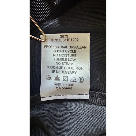 Tory Burch Wool Black Pants Trousers, Side Panel, Stretch Waist, Sz 8, NWOT - Picture 6 of 10